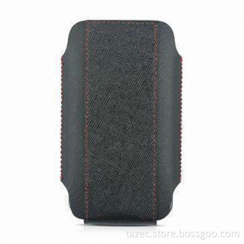 Leather Case for iPhone with Pulling Strap, and Velcro Closure, Various Colors Available